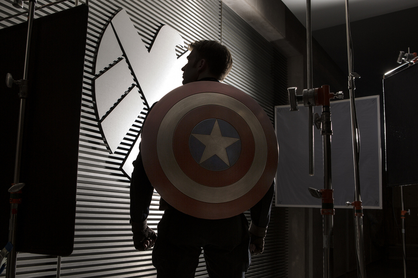 CAPTAIN AMERICA: THE WINTER SOLDIER Launches Production. Chris Evans Strikes Appropriate Pose.